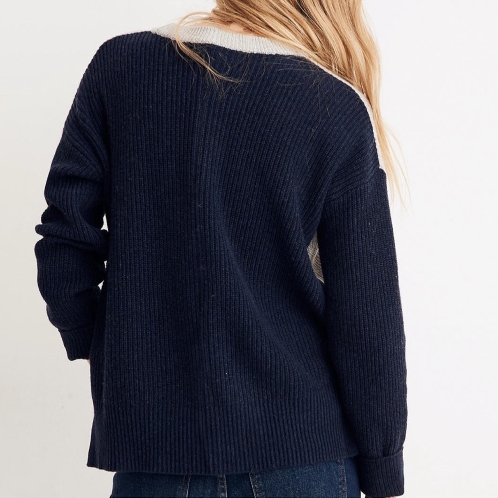 Madewell Patch Pocket Colorblock Pullover Sweater - image 3